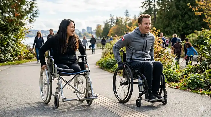 Comparison of fixed frame and folding wheelchair features for Canadian users. fixed frame wheelchair vs folding