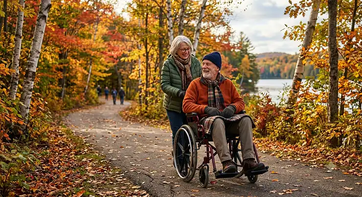 Infographic outlining how Canadian provincial health programs can help subsidize the cost of a prescribed wheelchair for seniors.